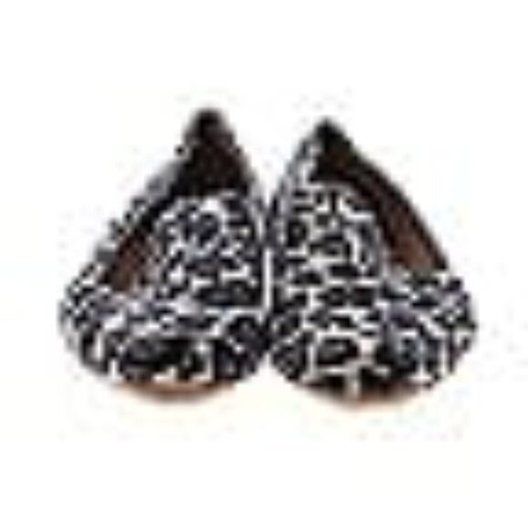 J Crew Georgie Navy Leopard Print Flats Size 9 - Picture 13 of 13
